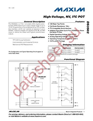 DS3502U+T&R datasheet  